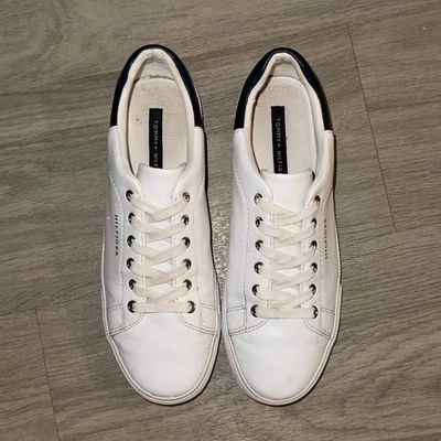 Tommy Hilfiger Tenis Para Mujer 7 TWLADDIN Blanco Imitación Cuero Zapatos con Cordones Foto 1 de 4