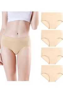 Wirarpa Women's Cotton High Waisted Ladies Underwear Medium Size ~NEW~ 4 pack - Picture 1 of 6