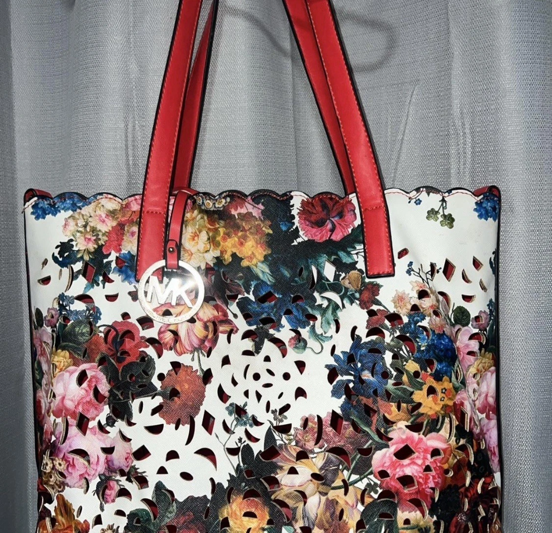 MICHAEL KORS フラワープリント ハンドバッグ MICHAEL KORS フラワープリント ハンドバッグ MICHAEL KORS フラワー