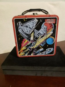 Star Wars Metal Lunch Box Mini Tin Box Co. Millennium Falcon Luke Skywalker - Picture 1 of 9
