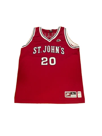 Vintage Nike NCAA St. John's Chris Mullin #20 Basketball Jersey Mens Size Large Cover