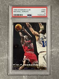 1993-94 Topps Stadium Club MICHAEL JORDAN PSA 9 Mint #169 Chicago Bulls - Picture 1 of 2