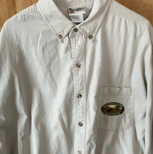 WDW Disney World Kilimanjaro Safaris Cotton Button Down Shirt Pocket XL X-Large - Picture 1 of 6