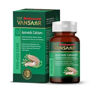 Baidyanath Vansaar Ayurvedic Calcium+ (60 Tablets) Naturally Sourced Calcium