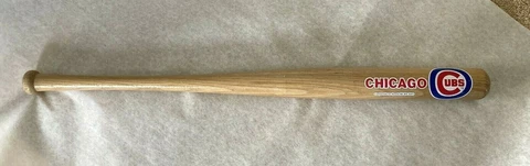 CHICAGO CUBS Mini Wood Baseball Bat 18" Coopersburg Sports / MLBP 2003 ~ RARE Cover