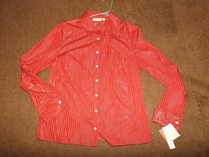 NWT's Croft & Barrow ladies holiday blouse - Picture 1 of 2