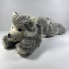 Kids Preferred 1998 Husky Plush Wolf Dog Pup Puppy Gray White Vintage ~ No Scarf