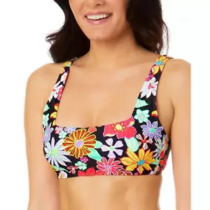 Salt + Cove Mujer Penny Lane Floral Bikini Natación Top Juniors Cuello Cuadrado Pequeño - Imagen 1 de 4