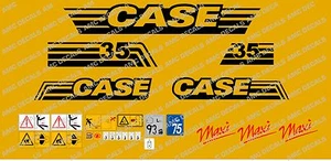 Custodia cx35 maxi Mini Escavatore Completo Decalcomanie Adesivo Set - Picture 1 of 1