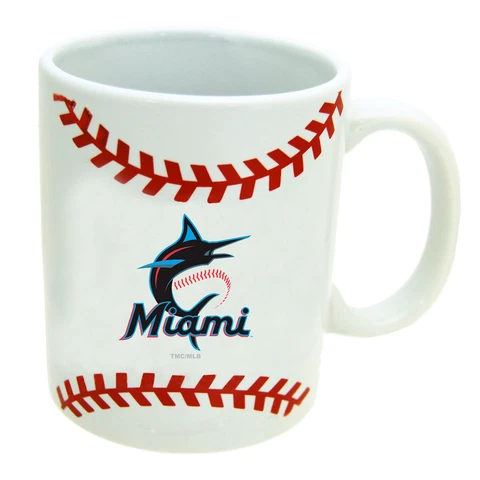 Miami Marlins 15oz. Baseball Ceramic Mug Cover
