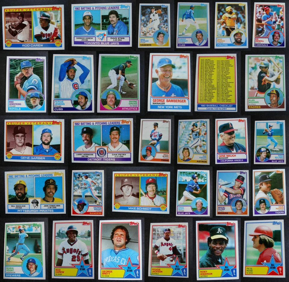 1983 Topps Baseball Cards Complete Your Set U You Pick From List 201-400 - Image 1 of 1