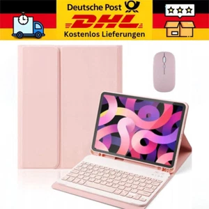 Ledertasche Standhülle für Maus + Tastatur für iPad 10.9 2022 10. Generation - Afbeelding 1 van 7
