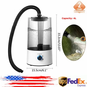 Reptile Fogger Terrariums Humidifier Fog Machine Mister Silent High Pressure 4L! - Picture 1 of 15