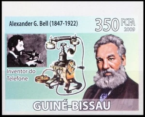 Guinea Bissau 2009 MNH Imperf, Graham Bell, Comunicación - Imagen 1 de 1