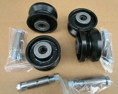 3" OD Band Sawmill Carriage cast iron caster wheels carriage rollers track v - Bild 1 von 3