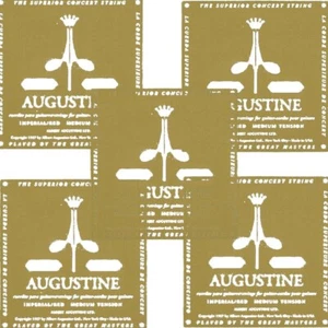 Augustine Guitar Strings 5 Sets Classical Imperial Red Medium Tension 527A - Picture 1 of 5