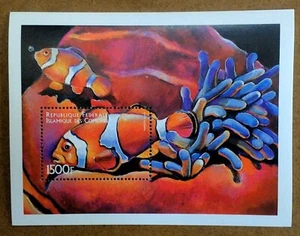 VINTAGE CLASSICS - Comoros 1999 - Fish, Clownfish - Souvenir Sheet - MNH - Picture 1 of 1