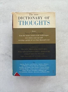 The New Dictionary Of Thoughts by Tryon Edwards / 1965 Vintage HC DJ - Picture 1 of 11