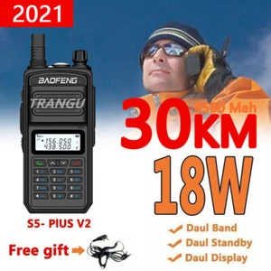 BAOFENG S5 PLUS WALKIE-TALKIE 9500MAH HANDFUNKGERÄTE GROSSEREICHWEITE+HEADSET DE - Bild 1 von 10