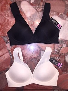 Reggiseno lounge senza fili Heidi Klum Intimates Boost push-up bianco nero t-shirt nuovo con etichette - Foto 1 di 7