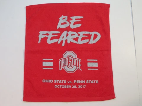 Ohio State State Buckeyes Football Rally Towel 2017 Be Feared Red NCAA Cover
