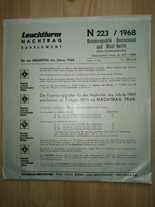LEUCHTTURM Nachtrag Bundesrepublik Deutschland + West-Berlin N 223/1968/5 Blatt - Bild 1 von 5