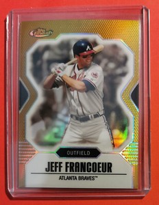 2007 Topps Finest Gold Refractor Jeff Francoeur #37/50 card #22 Atlanta Braves