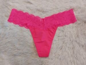 NWT VICTORIA SECRET PINK Everyday Lace Trim Thong Underwear  Size Small (77)
