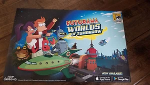 2017 SDCC COMIC CON ESCLUSIVO FOX POSTER FUTURAMA BENDER FRY LE # 825/1500 - Foto 1 di 1