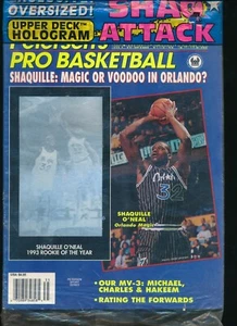 1993 PETERSON'S PRO BASKETBALL MAGAZINE SHAQ ATTACK SEALED Shaquille hologram - Picture 1 of 1