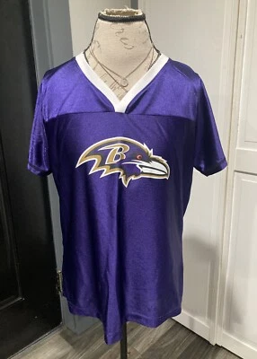 Camiseta deportiva púrpura para mujer Baltimore Ravens Joe Flacco #5 del equipo de la NFL Foto 1 de 4
