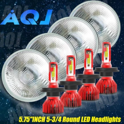 For Ford Galaxie 500 1962-1974 4pcs 5.75" 5-3/4inch Round LED Headlights Upgrade - Изображение 1 из 4