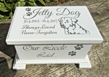 Pet Ashes Casket Personalised Handmade Urn memorial memory box SC18