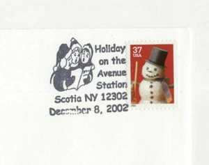 Christmas Scotia New York 2002 Commemorative Postmark Cover - Picture 1 of 2