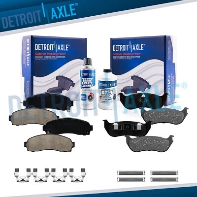 Kit de pastillas de freno delanteras traseras de cerámica para Ford Explorer Mercury Mountaineer 2002-2005 Foto 1 de 4
