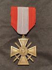 Original WWII Indochina French TOE Croix de Guerre Bronze Medal