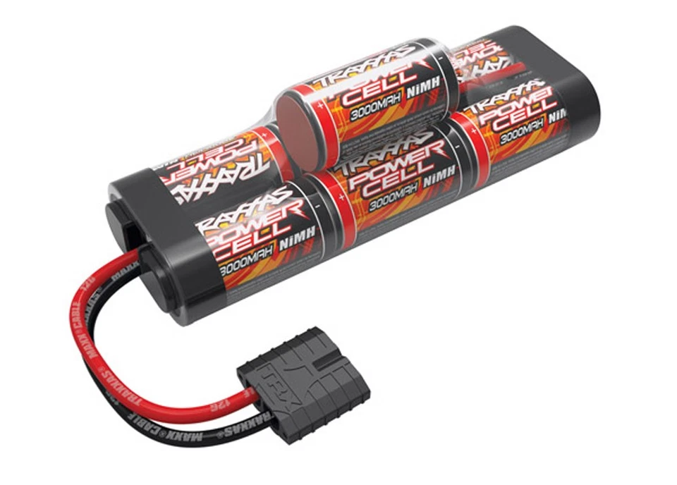 Traxxas 1/10 Stampede 4x4 VXL * Power Cell 7C 8.4V NiMH Batería 3000mAh, Joroba * Foto 1 de 1