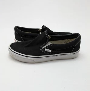 Unisex Vans Off The Wall Slip On Black Skate Sneakers Shoes 500714 Size 8M 9.5W - Picture 1 of 7