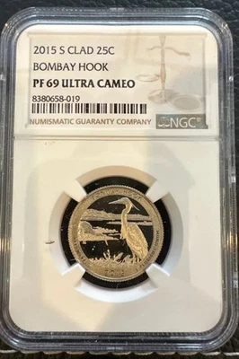 2015-S 25C Bombay Hook - PF69 - Ultra Cameo - NGC - Image 1 of 4