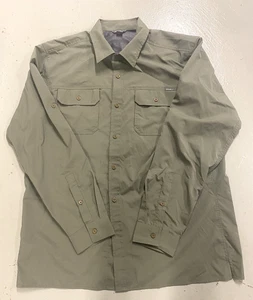 Eddie Bauer olivgrünes Herrenhemd XLT Knopfleiste Langarm Freizeit Outdoor gebraucht, in einwandfreiem Zustand - Bild 1 von 11