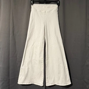 FRAME White Wide Leg Jetset High Rise Denim Jeans Pull on 1 Fits 25 26 27 28 29 - Bild 1 von 13