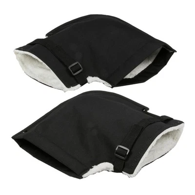 Guantes calentadores de manillar de motocicleta a prueba de viento impermeables para scooter Foto 1 de 4