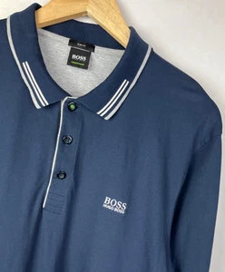 CAMISA POLO HUGO BOSS Talla XL Hombre Calce Regular Azul Nevy - Leer Descripción - Imagen 1 de 5