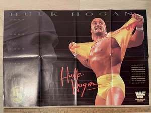 WWF WWE HULK HOGAN LEX LUGER 2 Sided 21x32 Poster Wrestling WCW 1993 Hulkamania - Picture 1 of 14