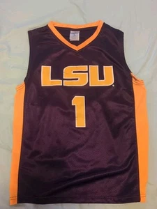 LSU Basketball Jersey #1 From Rivalry Threads 91 Size Youth Large 12/14 - Picture 1 of 7