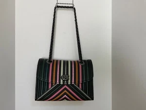 Coach Parker Black Multi w/Rivets 26848 - NWT - Gunmetal Hardware - 2 Way Carry - Picture 1 of 14
