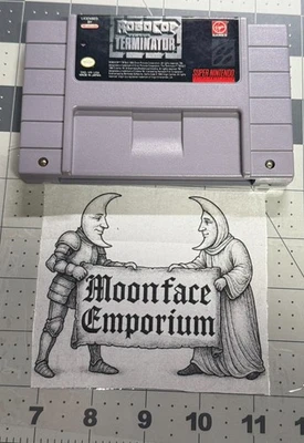 ROBOCOP VS TERMINATOR Super Nintendo SNES cleaned and tested free Ship - Image 1 of 3