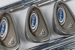 Ping G5 Irons / 4-PW+SW / Red Dot / Stiff Flex Ping AWT Shafts - Picture 1 of 7