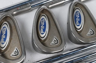 Ping G5 Irons / 4-PW+SW / Red Dot / Stiff Flex Ping AWT Shafts - Image 1 of 4