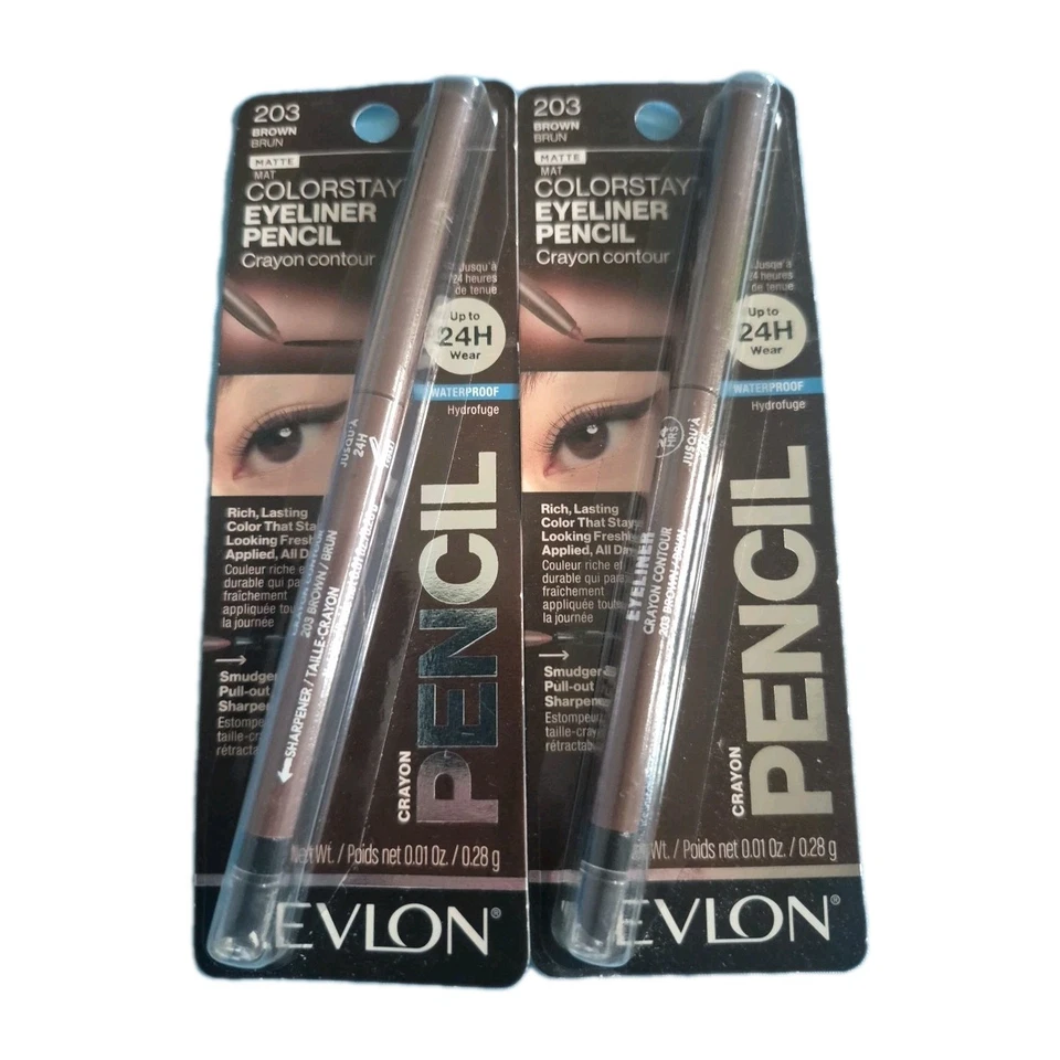 2x ColorStay Pencil Eyeliner with Built-in Sharpener Waterproof Smudgeproof Long - Image 1 of 3